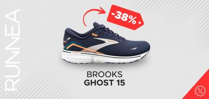 Brooks Ghost 15 por 93,44€ antes 150€ (-38% de desconto)