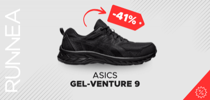 ASICS Gel Venture 9 por 55,69€ antes 95€ (-41% de desconto)
