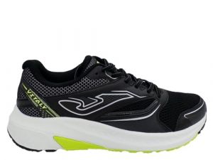 Joma Deportivo RVITAS2441 Zapatilla Running para Hombre VITALY 2441 Nylon Mesh Transpirable Negro Verde 28272 (Negro