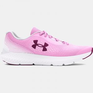 Girls' Grade School Under Armour Rogue 4 Running Shoes Stellar Pink / White / Purple Gemini 36.5