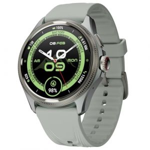 Ticwatch Pro 5 Enduro Slate Smartwatch para Hombres 1.43 "Android Wear OS Reloj Inteligente 90 Horas de batería 110+ Modos de Entrenamiento 7/24 Ritmo cardíaco No es Compatible con iPhone/iOS