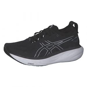 ASICS Nimbus 25 Zapatillas de Carretera para Hombre Negro Plateado 41.5 EU