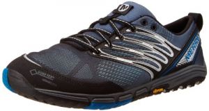 Merrell Ascend Glove Gore Tex - Zapatillas de Running de Cuero para Hombre Negro Noir (Black) 45