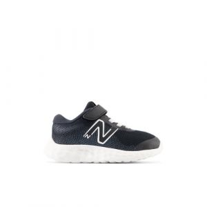 New Balance Criança 520v8 Bungee Lace in Preto, Mesh, Tamanho 24