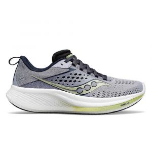 Saucony Ride 17 Wide Running Shoes Cinzento Mulher