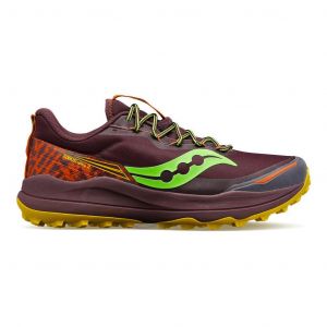 Ténis Saucony Xodus Ultra 2 bordô verde - 40.5