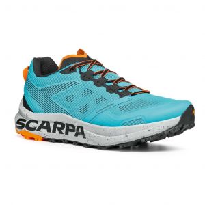 Ténis Scarpa Spin Planet azul claro laranja - 45