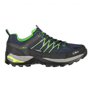 Ténis CMP Rigel Low Waterproof azul escuro verde brilhante - 46