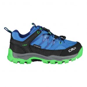 Ténis CMP Kids Rigel Low Waterproof azul verde infantil - 37