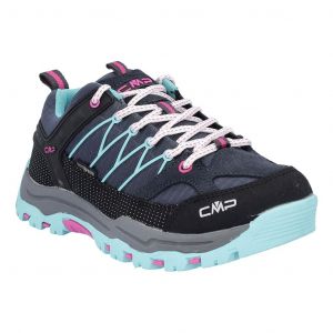 Ténis CMP Kids Rigel Low WP azul turquesa rosa júnior - 41