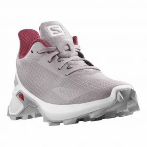 Ténis Salomon Alphacross Blast cinzento roxo infantil - 32