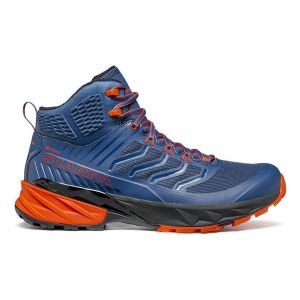 Ténis Scarpa Rush Mid GORE-TEX azul laranja preto - 46