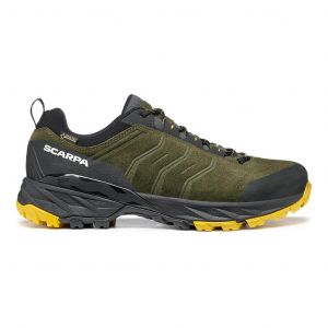 Ténis Scarpa Rush Trail GORE-TEX verde preto - 43.5