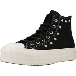 Converse Chuck Taylor All Star Lift Platform Suede Studs BLCKLGHT 38