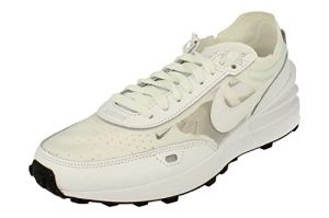 Nike Mujer Waffle One Leather Textile White White Black Entrenadores 36.5 EU