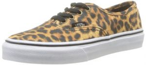 Vans K Authentic (Leopard) - Zapatillas de Deporte de Tela Infantil