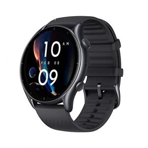 Amazfit GTR 3 46mm Smartwatch Pantalla AMOLED Reloj Inteligente Fitness GPS 150 +Modos Deportivos 21 días de duración de la batería Monitoreo de Salud Alexa Integrado Zepp OS Sistema 5ATM Negro