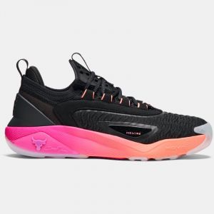 Men's Project Rock 7 Training Shoes Black / Vivid Magenta / Black 42.5