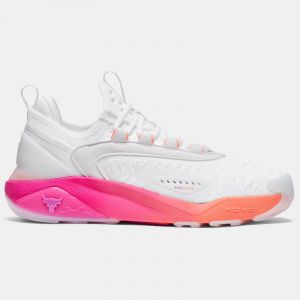 Women's Project Rock 7 Training Shoes White / Vivid Magenta / White 38.5