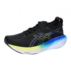 ASICS Nimbus 25 Hombre Zapatos para Correr Negro Amarillo