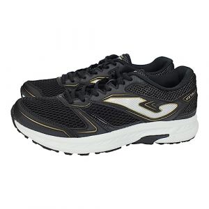 Joma Deportivo R.VITALY 2301 Running Ligera para Hombre Nylon Mesh Transpirable Negro Oro 27790 (Negro