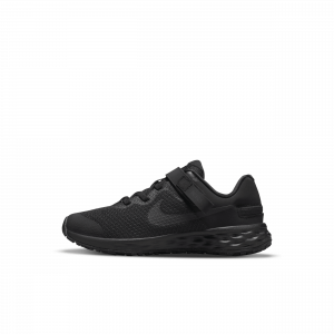 Sapatilhas fáceis de calçar e descalçar Nike Revolution 6 FlyEase para criança - Preto