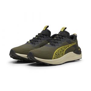 PUMA Zapatillas de Trail Running Electrify Nitro? Hombre 46 Dark Olive Desert Dust Golden Fog Green Beige Yellow