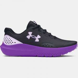 Girls' Grade School Under Armour Surge 4 Running Shoes Vivid Magenta / Black / Stellar Pink 40