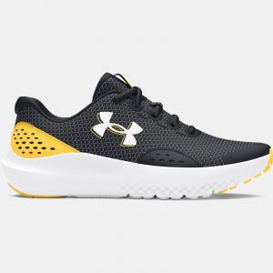 Boys' Grade School Under Armour Surge 4 Running Shoes Black / Taxi / White 37.5