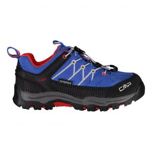 Ténis CMP Rigel Low WaterProof azul vermelho preto infantil - 36