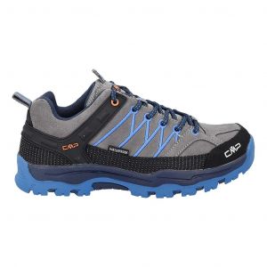 Ténis CMP Rigel Low WaterProof cinza azul elétrico infantil - 41