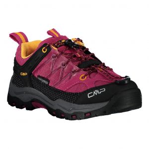 Ténis CMP Kids Rigel Low Waterproof rosa laranja júnior - 41