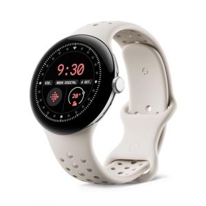 Google Pixel Watch 3 (41 mm) - Caja en Color Plata Pulida - Correa en Color Porcelana - Wi-Fi