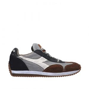 Diadora Zapatillas Heritage Equipe H Dirty Stone Wash Evo Sneaker Unisex High Rise/White Gris Blanco (Numeric_42_Point_5)