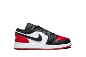 Air Jordan 1 Low GS 'Bred Toe' 553560-161 37.5