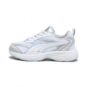 PUMA MORPHIC PS-PUMA WHITE-ASH GREY Unisex niños