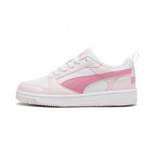 PUMA Zapatillas Rebound V6 Lo Niño 35 White Fast Pink Whisp of