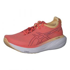 ASICS Nimbus 25 Zapatillas de Carretera para Mujer Naranja Blanco 37 EU