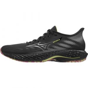 MIZUNO - WAVE RIDER 28 Unisex para: HOMBRE color: Black/Silver/Sunny Lime talla: 10