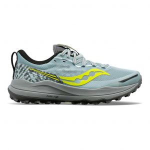 Ténis Saucony Xodus Ultra 2 azul celeste amarelo mulher - 44