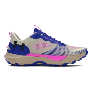 Ténis Under Armour Infinite Pro Trail Running bege azul rosa - 42