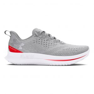 Ténis Under Armour Velociti 4 Running cinza claro vermelho - 46