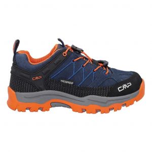 Ténis CMP Rigel Low WaterProof azul marinho laranja infantil - 37