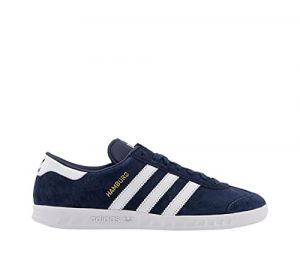 adidas Schuhe Hamburg Collegiate Navy-Footwear White-Gold Metallic (S74838) 40 2/3 Blau