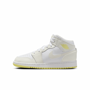 Sapatilhas Air Jordan 1 Mid Júnior - Branco