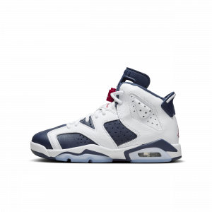 Sapatilhas Air Jordan 6 Retro "White and Midnight Navy" Júnior - Branco