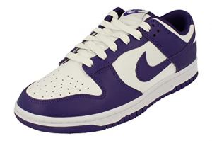 Nike Hombre Dunk Low Retro Cuero White Court Purple Entrenadores 42.5 EU