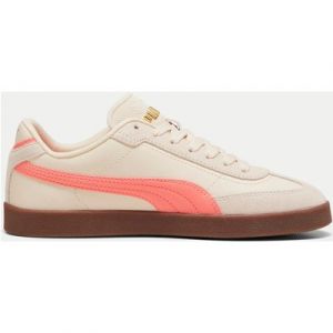 PUMA Club II Era Sneakers - Alpine Snow/Fluro Peach Pes/Gum - UK 8