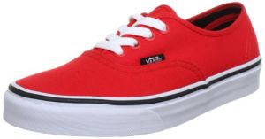 Vans U Authentic Fiery Red/Black - Zapatillas de Lona Unisex