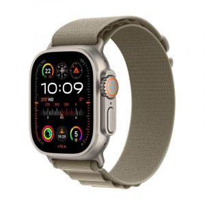 Apple Watch Ultra 2 GPS + Cellular 49mm Caixa Titânio com Correia Loop Alpine Verde Azeitona Pequeno